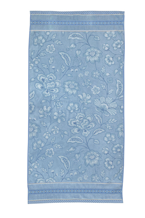 Pip Studio Badlaken Jasmin Jacquard - 70 x 140 cm - Licht blauw