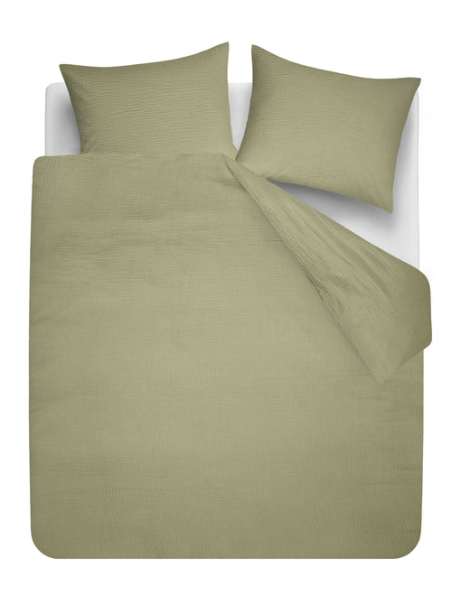 Beddinghouse Dekbedovertrek Mist - 200 x 200/220 cm - Groen