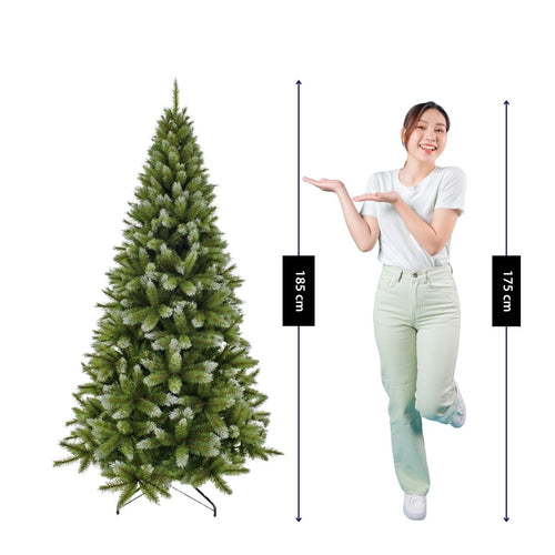 Triumph Tree Pittsburgh 606-Takken Boom - Kerstboom met Volle Uitstraling - Kerstversiering voor Binnen - Kunstboom Makkelijk op te Zetten - 185 x 102