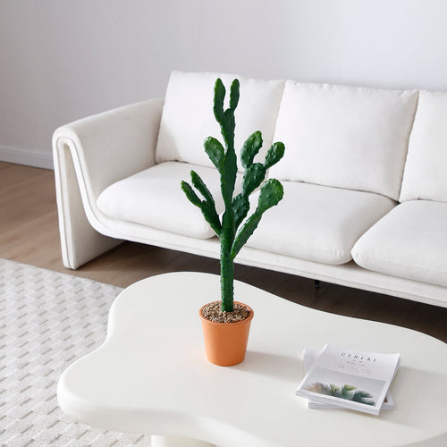 Sia Deco - Cactus in een pot - Groen - Polyester - H78 - vtwonen shop