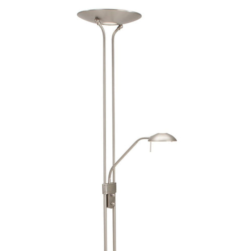 Mexlite vloerlamp Biron - 2 lichts - 52x 180 cm - mat chroom - vtwonen shop