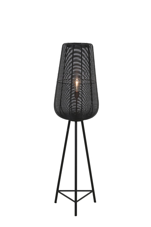 Light & Living vloerlamp ADETA - Ø37x135cm - zwart - vtwonen shop