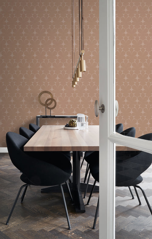 Origin Wallcoverings behang ornamenten terracotta roze - 50 x 900 cm - 347923 - vtwonen shop