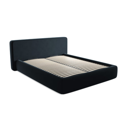 LaMiaSofa Bed met opbergruimte Firenze - velours - koningsblauw - 200x225x82