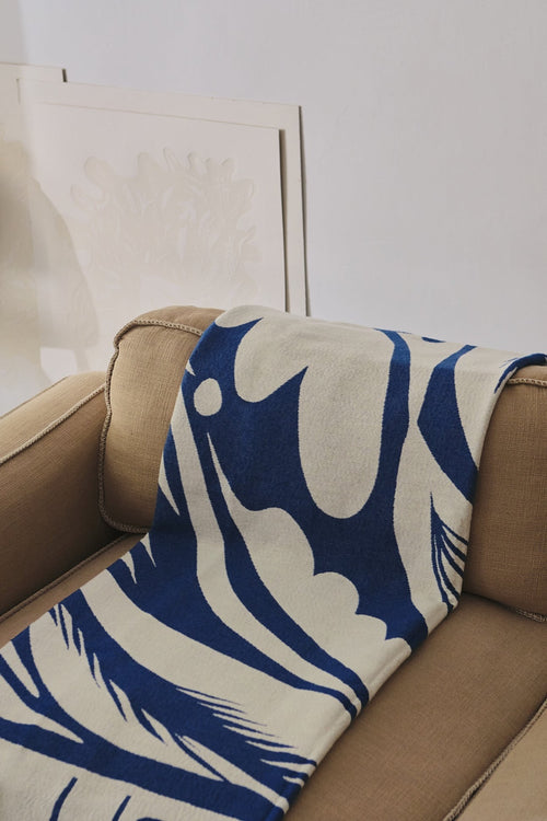 noo.ma LINO Katoenen deken - Blueberry Pie - vtwonen shop