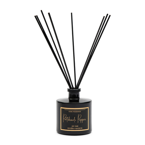 Rivièra Maison Patchouli Pepper Fragrance Sticks - Glas - Zwart - vtwonen shop