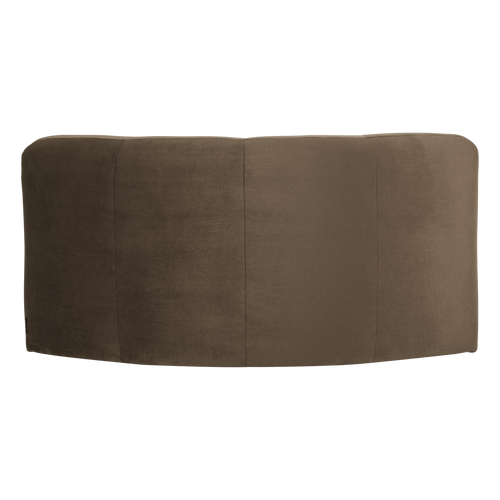 WOOOD hoekelement rond Mojo Base - Velvet - Taupe - 74x110x110
