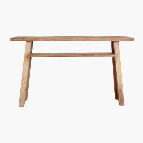 Raw materials bijzettafel Farmwood - FSC gerecycled hout - 140x30x80 cm