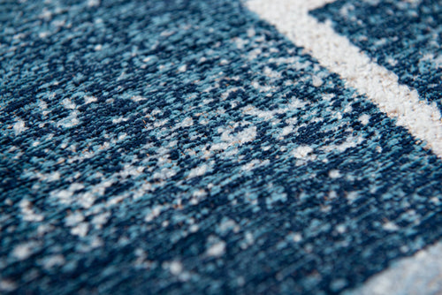 vloerkleed 9355 Ice Blue - Blauw - 80 x 250 cm