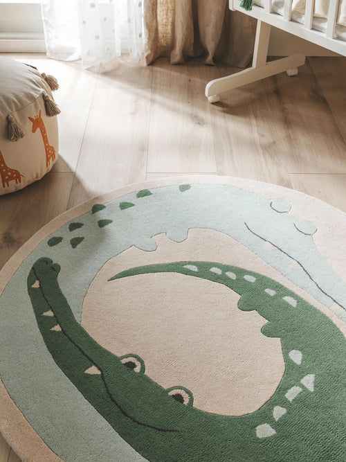 benuta kindervloerkleed Savannah - veelkleurig - 115x120 cm