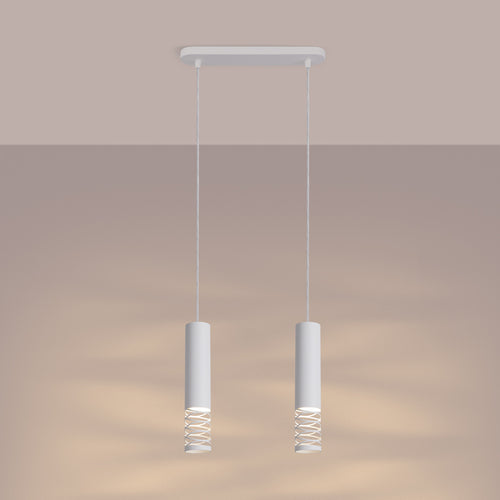 Sollux Lighting Hanglamp LAMI 2 wit - 33x6x125cm