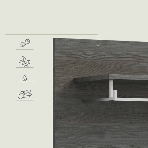 Furnilux Salsa kapstok 3 haken wit hoogglans - 80cm x 70cm x 27cm - vtwonen shop