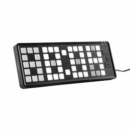 Karlsson wekker Keyboard - zwart - 23x1.5x8.3cm - vtwonen shop