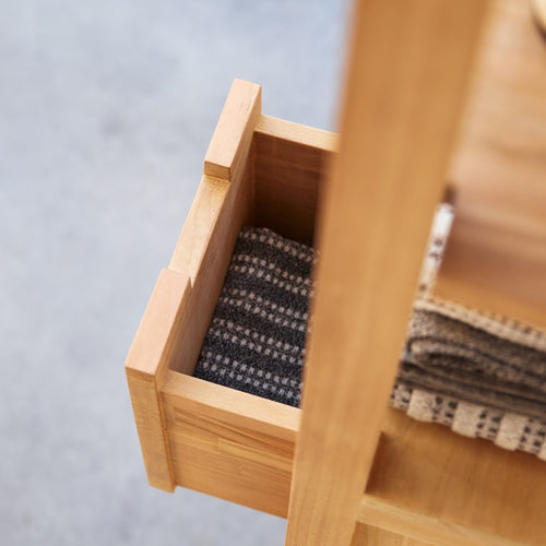 Tikamoon Massief teakhouten kolomkast - Naturel - vtwonen shop