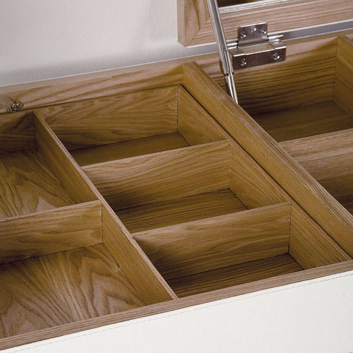 Kare Design Make-up tafel Diva croco wit