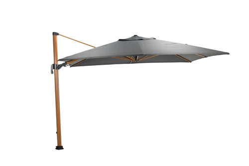 Hawaii Big Pole II parasol - 350x350 cm - l. teaklook -royal antraciet - vtwonen shop