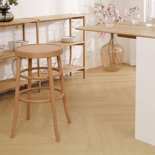 Fameg Lauren houten barkruk naturel - 75 cm - vtwonen shop