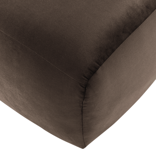 WOOOD poef Mojo Base - Velvet - Bruin - 45x84x64