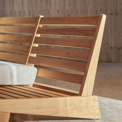 Tikamoon 2-zitstuinbankje van massief teakhout - Wit - vtwonen shop