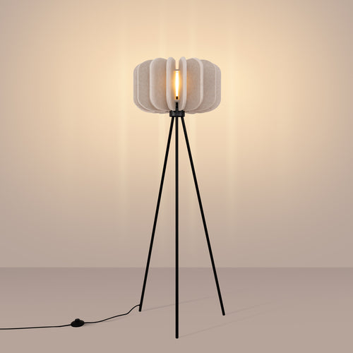 Sollux Lighting Staande lamp MULA 45 beige - 45x45x134cm