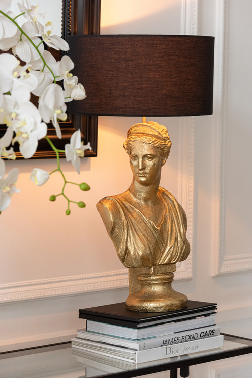 J-Line lamp Vrouw Buste - polyresin - goud - vtwonen shop