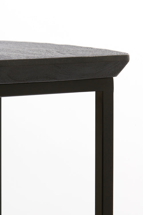 Light & Living zuil QUENZA - Ø35x100cm - zwart - Set van 2