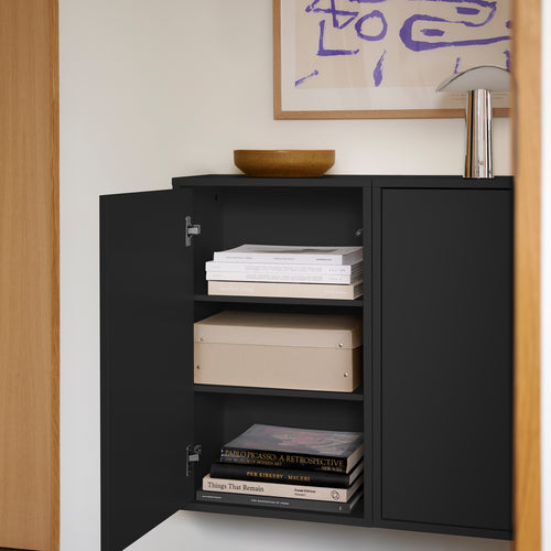 ReCollector Opbergdoos Wandkast 30 x 43 x 70 cm – Zwart