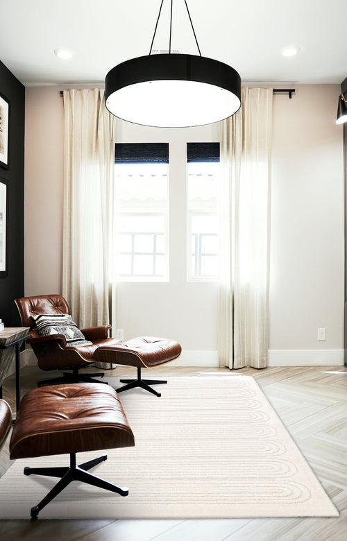 AFK Living vloerkleed Sinea - reliëfeffect - beige - 200 x 290 cm