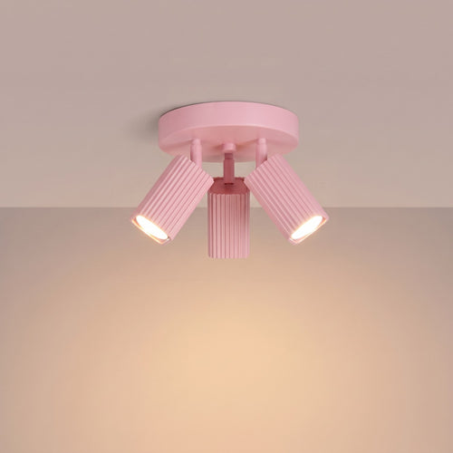 Sollux Lighting Plafondlamp RAYO 3P roze - 20x20x18cm