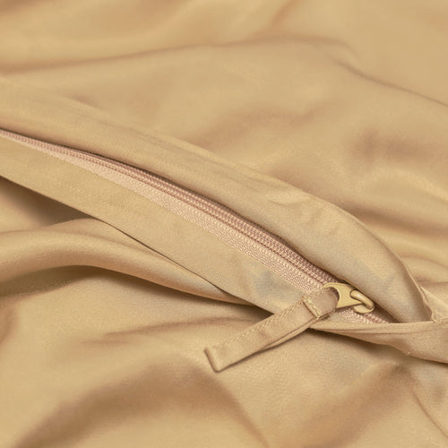 Coco & Cici - Bamboe Dekbedovertrek 260 x 220 cm - 2 Persoons Beddengoed - Okergeel - 2 Kussenslopen ( 60x70) - 100% Eco Bamboe - vtwonen shop