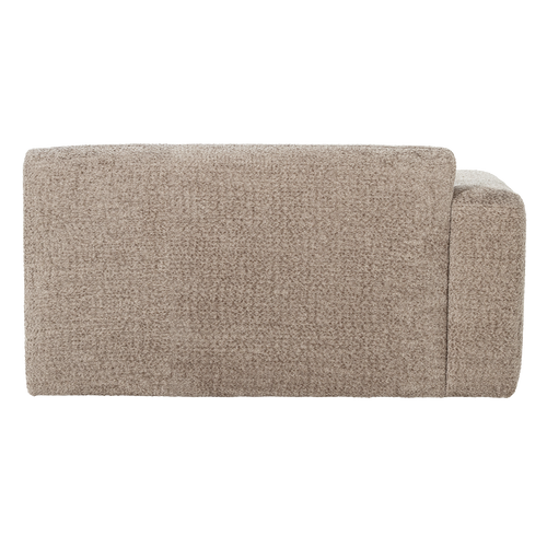 WOOOD 1,5-zits bank arm links Mojo Base - Wollig - Donkerzand - 74x145x97