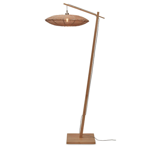 GOOD&MOJO vloerlamp Tanami - bruin - Ø55cm - vtwonen shop