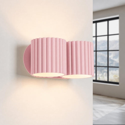 Sollux Lighting Wandlamp AURA 2 roze G9 - 21x12x10cm