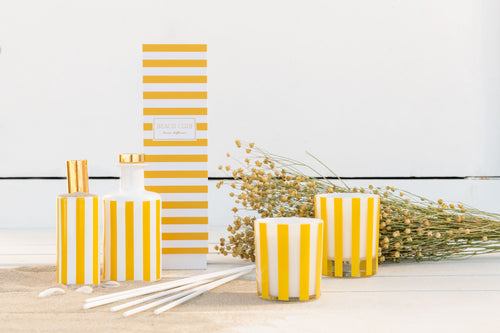 J-Line droogbloemen - Bundel Vlasbloem - gedroogd vlas - geel - vtwonen shop