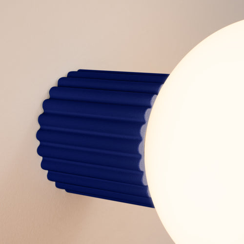 Sollux Lighting Wandlamp HALO ultramarijn IP44 - 12x17x12cm