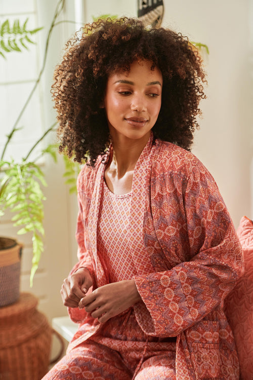 Pip Studio - Naomi Kimono - Dames - Ashanti - Rood - M - vtwonen shop