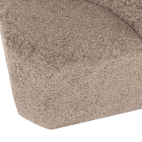 WOOOD eetbank hoek met rugleuning Mojo Base - Wollig - Donkerzand - 83x80x80