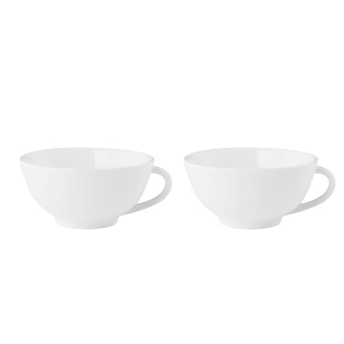 vtwonen - Schaal set - Met oor - Wit - Porselein - Ø15,5cm - 2 stuks