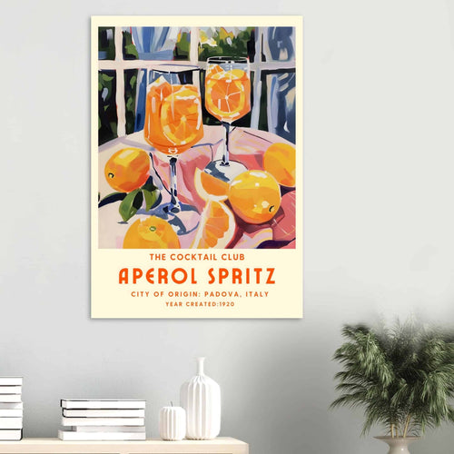 Artfulprints  Aperol Spritz - The cocktail club II   poster 30x40 cm - vtwonen shop