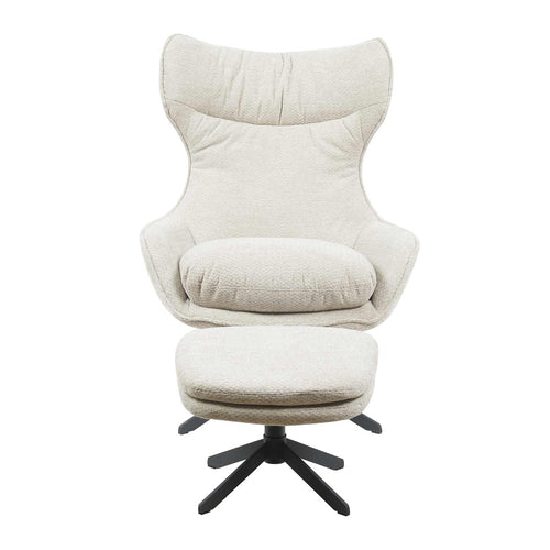 StarFurn Fauteuil Olivia - Taupe Stof - Draaibaar