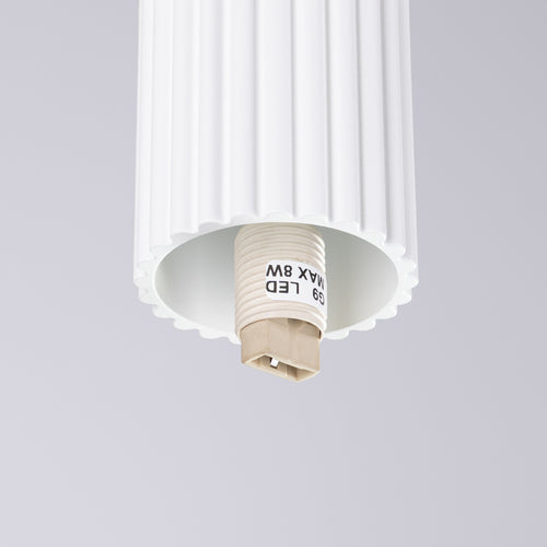 Sollux Lighting Plafondlamp HALO wit IP44 - 12x12x21cm