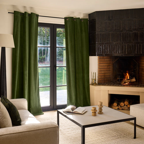 Madura Gordijn Dalila olijfgroen 137x280 cm