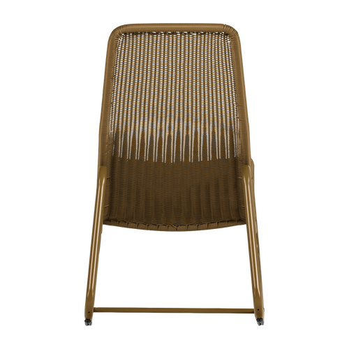 WOOOD schommelstoel tuin Tom - Kunststof - Honinggeel - 97x51x95