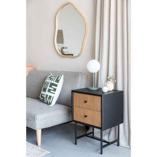 Housecraft Living Zem Spiegel/ Wandspiegel Organisch Bamboehout 60x55 cm - Beige - vtwonen shop