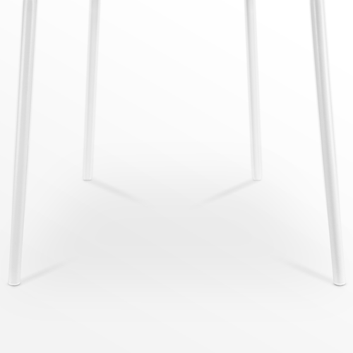 Nolon Nora-Liz Eetkamerstoel Zwart - Terracotta Kussen - Witte Poten - vtwonen shop