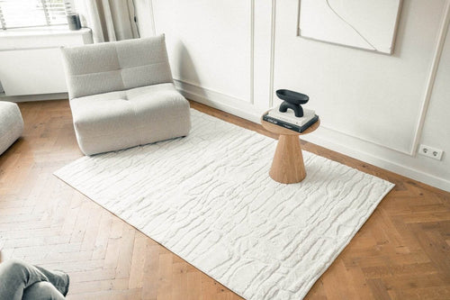 Interieur05 Scandinavisch vloerkleed Bjorn creme/wit - 240 x 330 cm