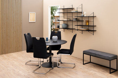 Lisomme Vino Ronde Houten Eettafel Ø 110 cm - Zwart - vtwonen shop