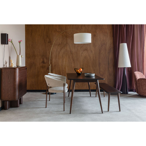 Dutchbone Elroy Eetkamerbank Hout 160 cm Bruin