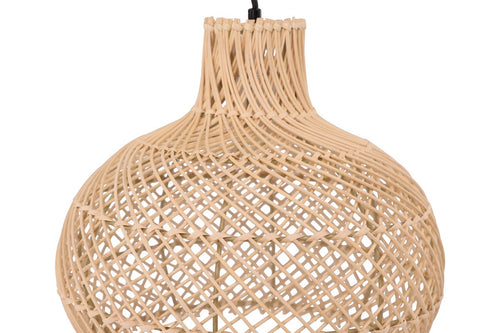 Rebellenclub Hanglamp Glen - ø35cm - Naturel Rattan - vtwonen shop