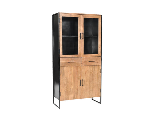 Livingfurn kast Elin - bruin - 90x40x180 - vtwonen shop